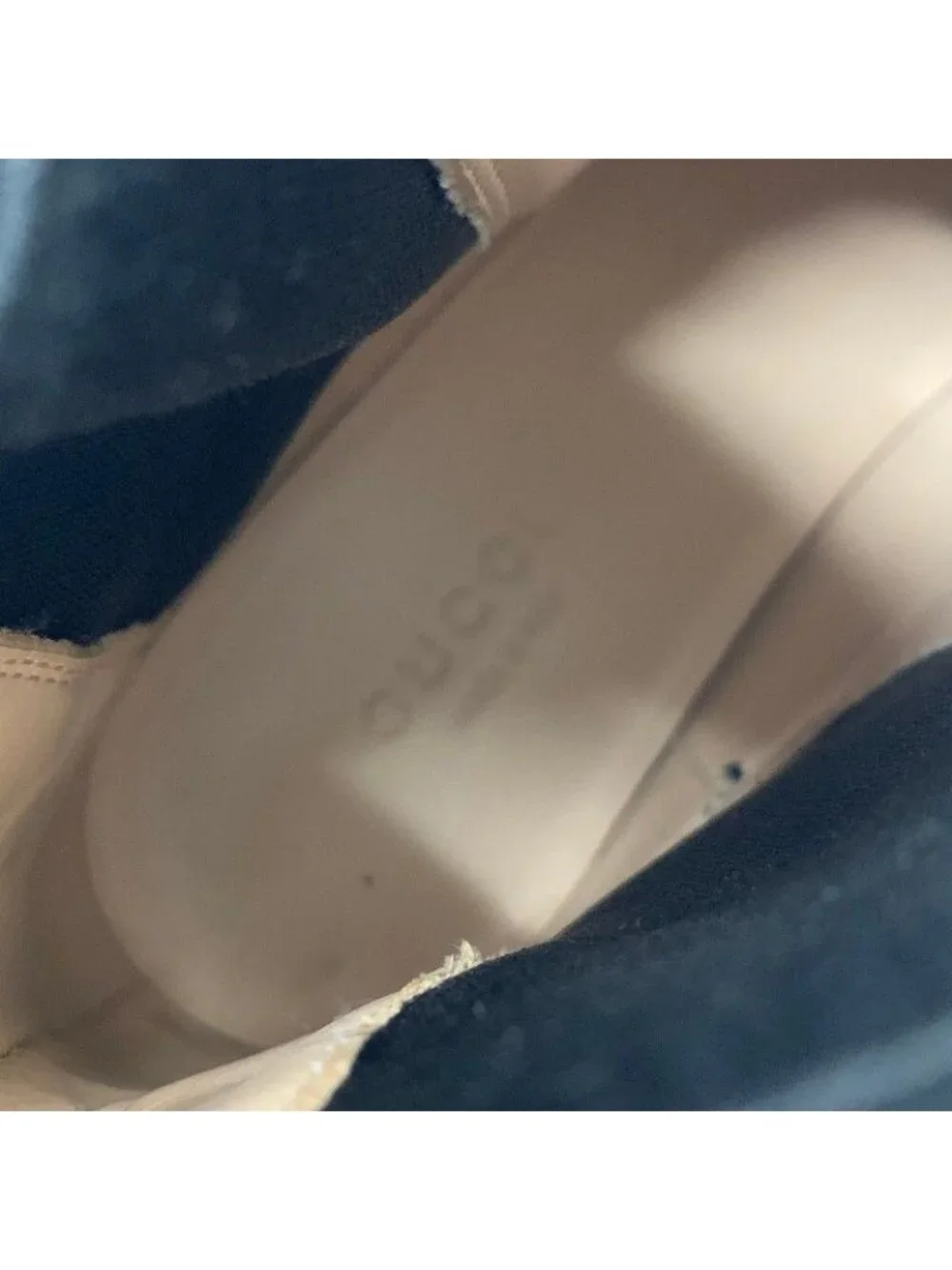 Gucci Short Boots Shoes Leather Black Bijoux GG Marmont Belt Side Gore - Picture 7 of 10